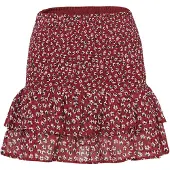 KOROSHI Jupe rouge / noir / blanc