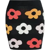 Swirly Jupe orange / melon / noir / blanc