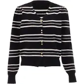 NAEMI Cardigan or / noir / blanc
