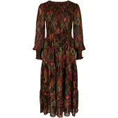 Apricot Robe 'Ikat' kaki / mélange de couleurs