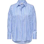 JDY Chemisier 'JDYVesper' bleu clair / blanc