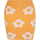 Swirly Jupe orange / blanc