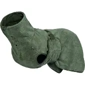 RukkaPets - Medea x Bathrobe peignoir vert olive pour chien