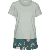 LASCANA Shorty vert chiné / mélange de couleurs