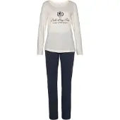 LASCANA Pyjama bleu marine / blanc