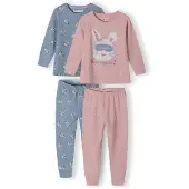 MINOTI Sac de couchage bleu clair / rose clair