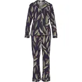 LASCANA Pyjama bleu marine / vert pastel / vert foncé / rose clair