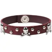 Scalpers Bracelet bourgogne / argent