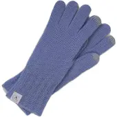 CASH-MERE.CH Gants bleu clair / blanc