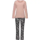 s.Oliver Pyjama bleu marine / rose
