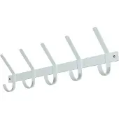 Spinder Portemanteau mural Dexter 5 crochets - acier peint par poudrage blanc