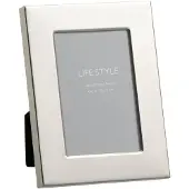J-Line Cadre photo bord large 10x15 metal argent small