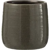 J-Line Cachepot uni ceramique gris small