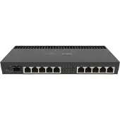 Mikrotik Routeur RB4011iGS+RM : 11 ports Ethernet ; architecture : ARM 32 bits ; curs du processeur : 4