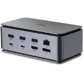 Lindy Dst-pro Usb4/usb-c Docking Station Argenté