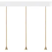 Trizo21 Austere D1 3 RF75 Suspension Brass | White | 1-10V|Push