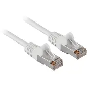 Goobay Câble patch CAT 5e, F/UTP, blanc, 30 m - Conducteur en aluminium recouvert de cuivre (CCA)