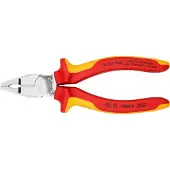 Knipex Pince universelle, VDE, Long. : 160 mm, Capacité de coupe du Ø du fil dur 2,0 mm, Capacité de coupe du Ø de la corde à piano 1,5 mm