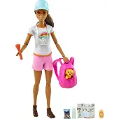 Barbie Wanderin-Set Poupée avec chien, poupée à habiller