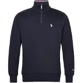 U.S. POLO ASSN. Pull-over 'UMKurt' saphir / rouge sang / blanc
