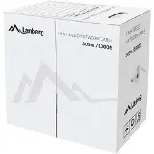 Lanberg LCU5-12CU-0305-BK Verlegekabel Cat. 5E UTP 305m Kupfer schwarz