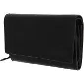 Mustang Cuir porte-monnaie Udine Wallet with Flap Black noir
