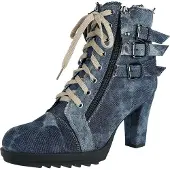Rock Rebel by EMP Talons hauts de - Ivy - EU36 - EU42 - pour Femme - bleu - Taille EU 38