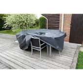 Nature Housse de mobilier de jardin pour table ronde 118x70 cm
