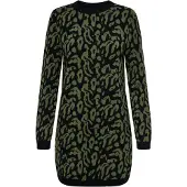 ONLY Robes en maille 'ONLJENNI' olive / noir