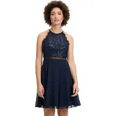 Vera Mont Robe de cocktail bleu nuit