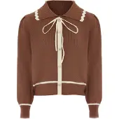 NAEMI Cardigan beige / marron