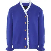 NAEMI Cardigan bleu / blanc