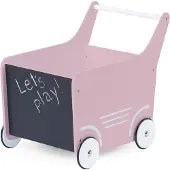 Childwood Chariot de marche en bois - rose