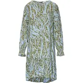Comma casual identity Robe bleu clair / olive / vert pastel / blanc