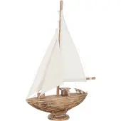 J-Line Voilier albasia bois marron medium