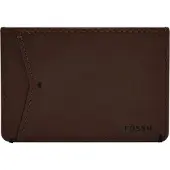 Fossil porte-cartes Joshua Vegan Cactus Card Case Espresso marron foncé