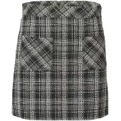 KOROSHI Jupe gris / noir / blanc