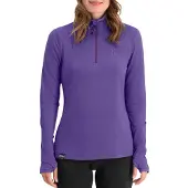Poederbaas Pull de Ski Poederbaas Femme Four Seasons Lightweight Pully Purple-XS