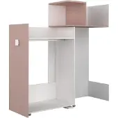 Trasman Armoire pour lit mezzanine Jet - vieux rose
