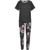 Vivance Pyjama mélange de couleurs / noir