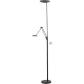 Highlight Lampe de lecture classique Roma noir Ø 23cm