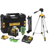 DeWalt DCE089D1GTRI Laser À Croix Li-Ion 10,8 V Avec Batterie Dans Un Coffret (1 Batterie 2,0 Ah) + Trépied - 30 M