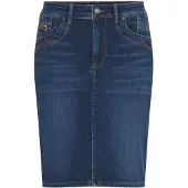 Pulz Jeans Jupe 'Karolina' bleu denim