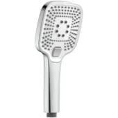 Schutte Douche de tête SCHÜTTE RAVENNA, pommeau de douche bien-être avec 3 types de jets, pommeau de douche avec picots anti-calcaire, finition chrome/blanc