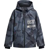 Superdry pour homme. MS110179A Veste Freestyle Core bleue (M), Casuel, Sport, Neige, Polister recyclé, Durable
