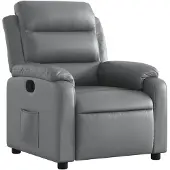 vidaXL Fauteuil relax gris similicuir