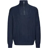 !Solid Pull-over 'Nalle' bleu foncé