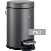 Wesco Seau à cosmétiques 113 graphite mat 3 l, Poubelle, Gris