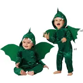 Atosa Costume bébé dragon Vert 6-12 Months Vert 6-12 Months