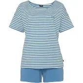 H.I.S. Shorty bleu fumé / blanc